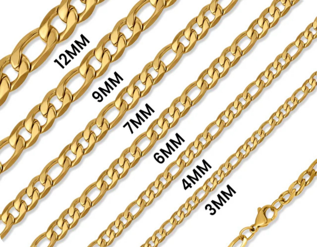 Silver Figaro Chain Bracelet