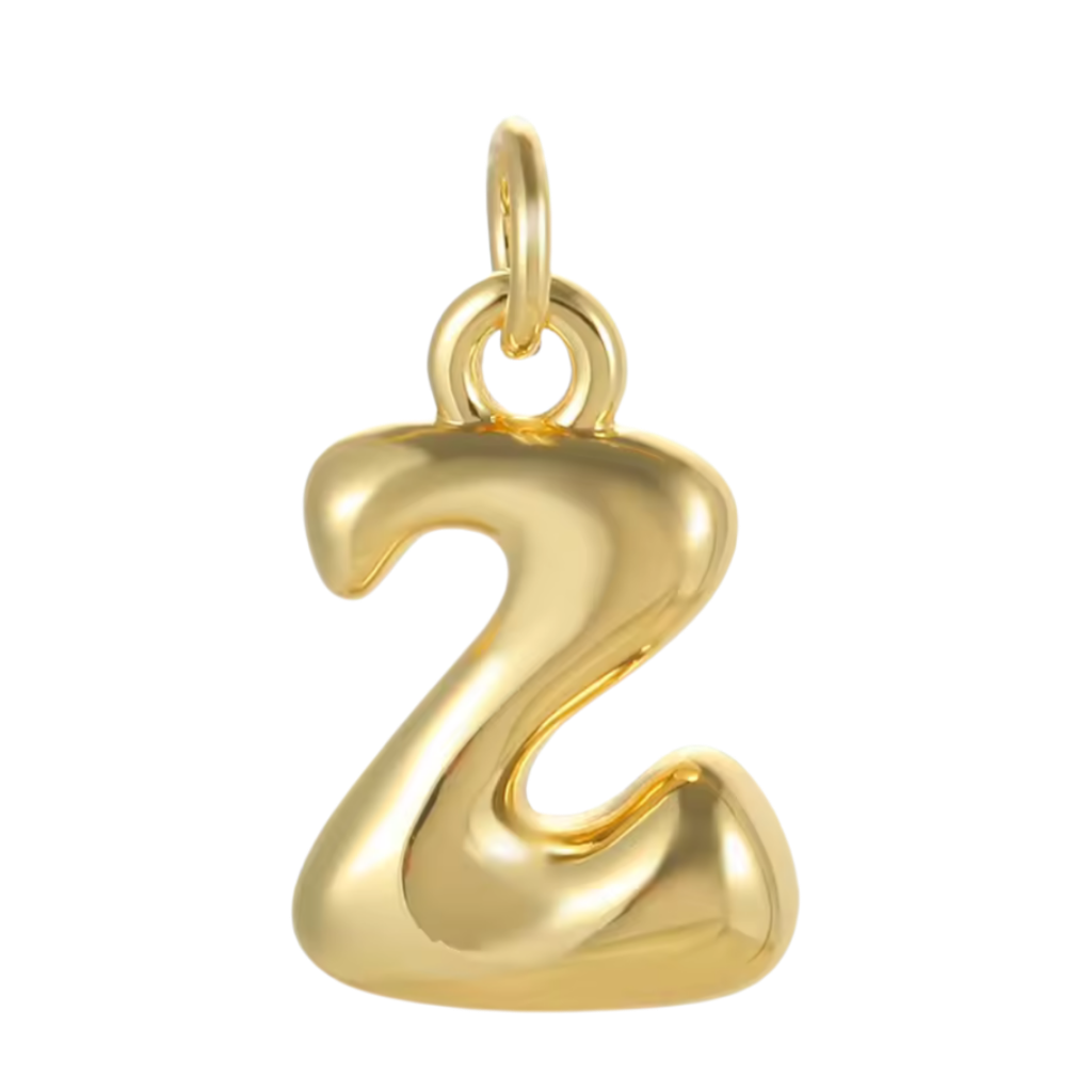 Gold Groovy Bubble Initial Collection