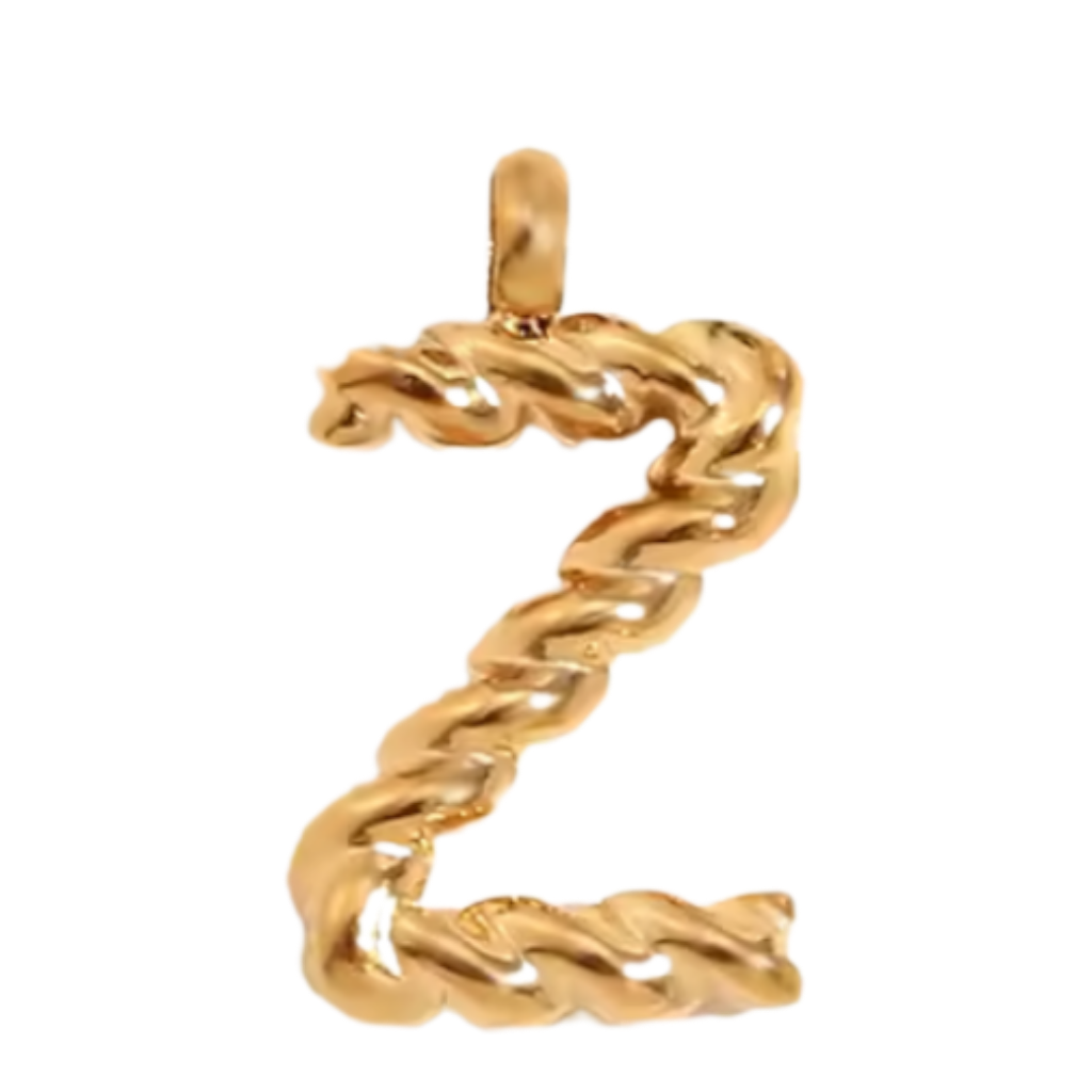 Gold Twisted Rope Initial Collection