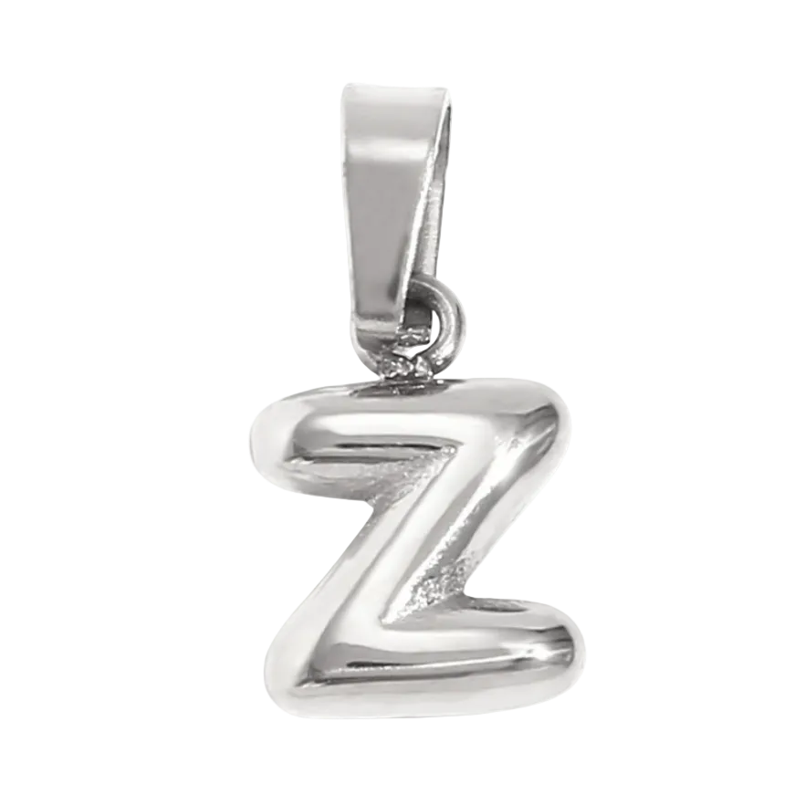 Small Silver Bubble Initial Collection