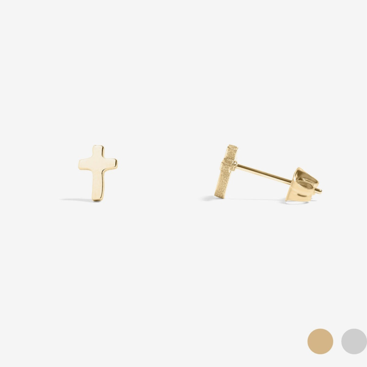 Silver Cross Earrings
