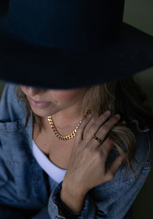 Diamond Cut Curb Chain Necklace