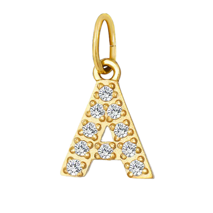 Gold CZ Letter Collection