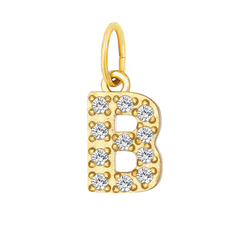 Gold CZ Letter Collection