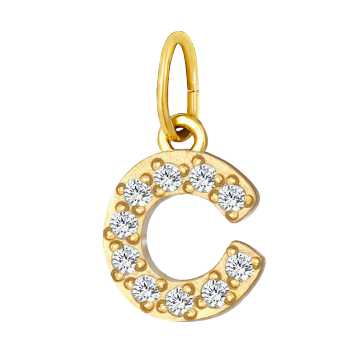 Gold CZ Letter Collection