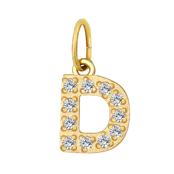 Gold CZ Letter Collection