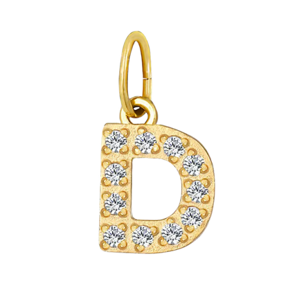 Gold CZ Letter Collection