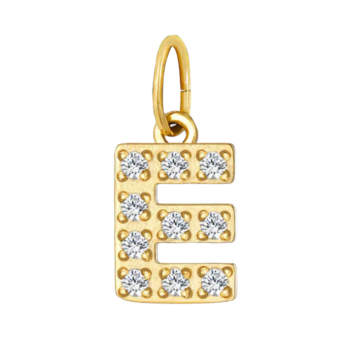 Gold CZ Letter Collection