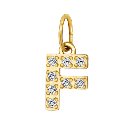 Gold CZ Letter Collection