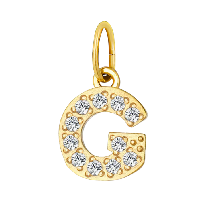 Gold CZ Letter Collection