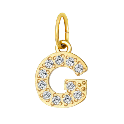 Gold CZ Letter Collection