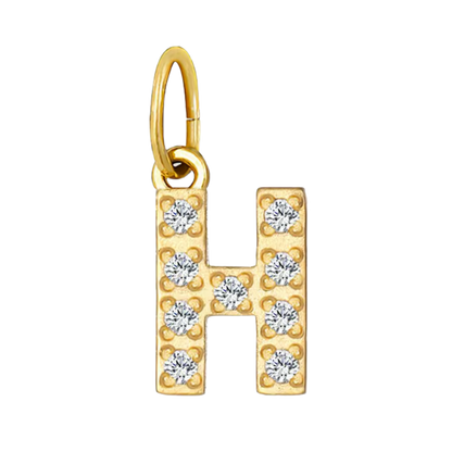 Gold CZ Letter Collection
