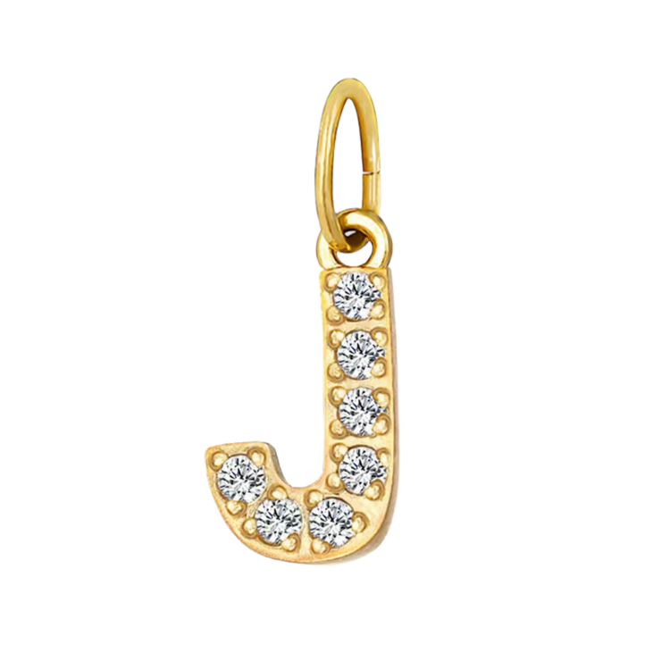 Gold CZ Letter Collection