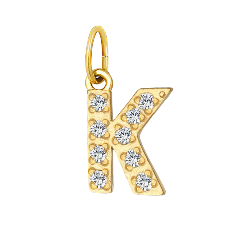 Gold CZ Letter Collection