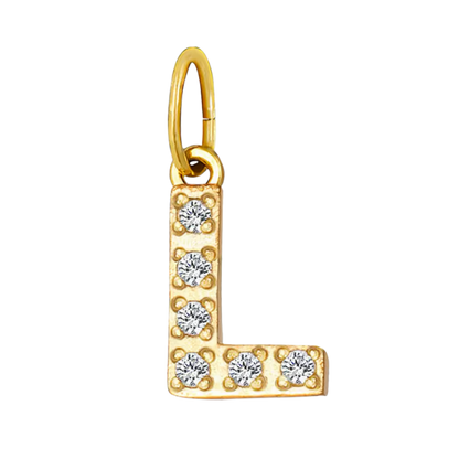 Gold CZ Letter Collection
