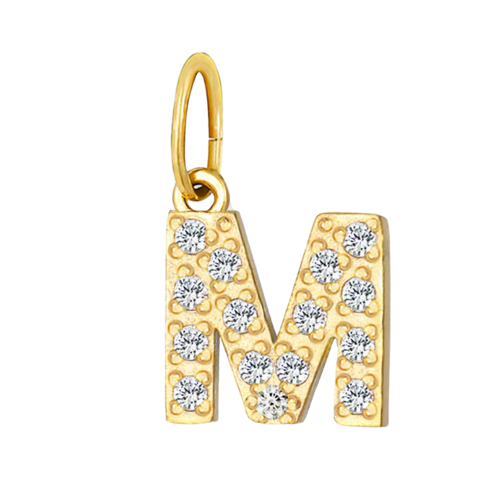 Gold CZ Letter Collection