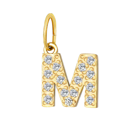 Gold CZ Letter Collection