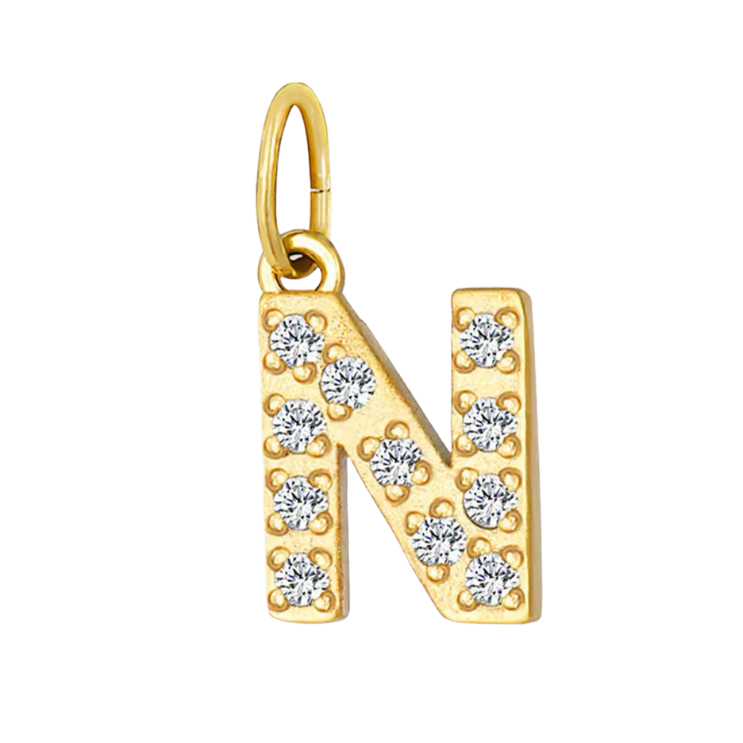Gold CZ Letter Collection