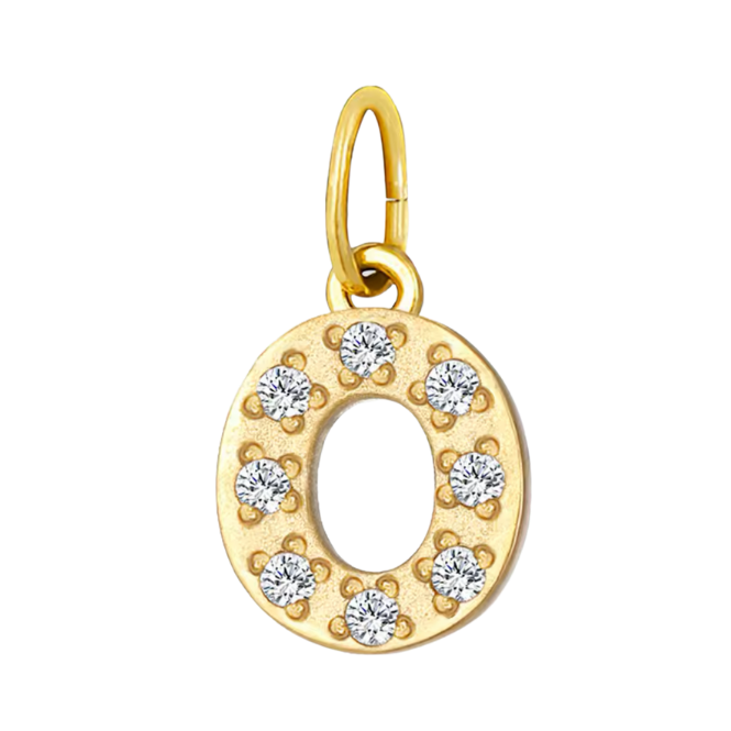 Gold CZ Letter Collection