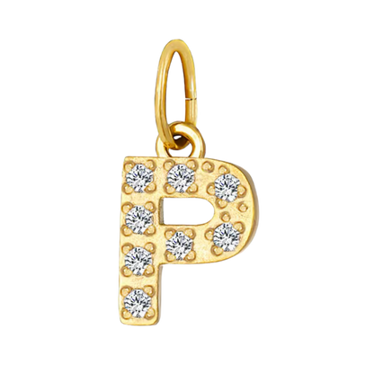 Gold CZ Letter Collection