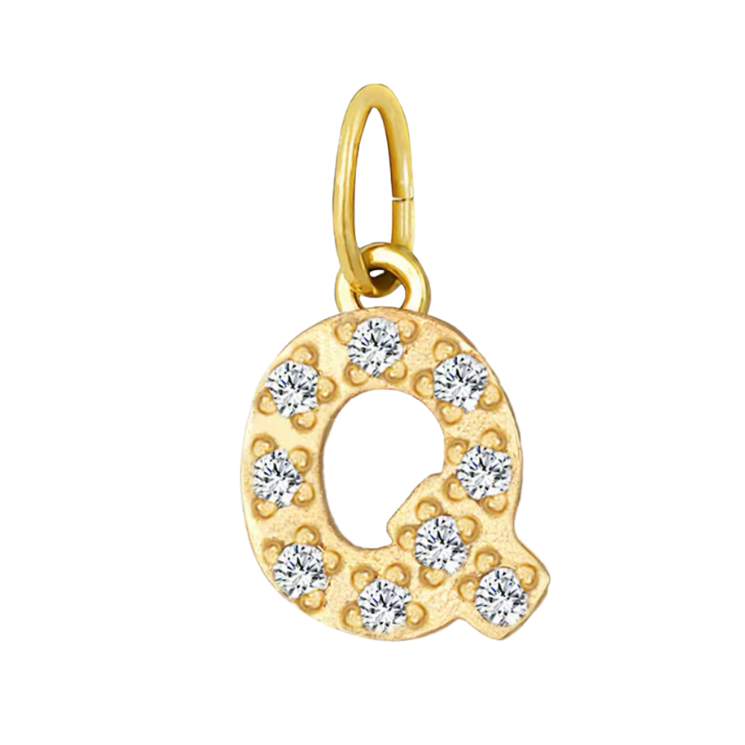 Gold CZ Letter Collection