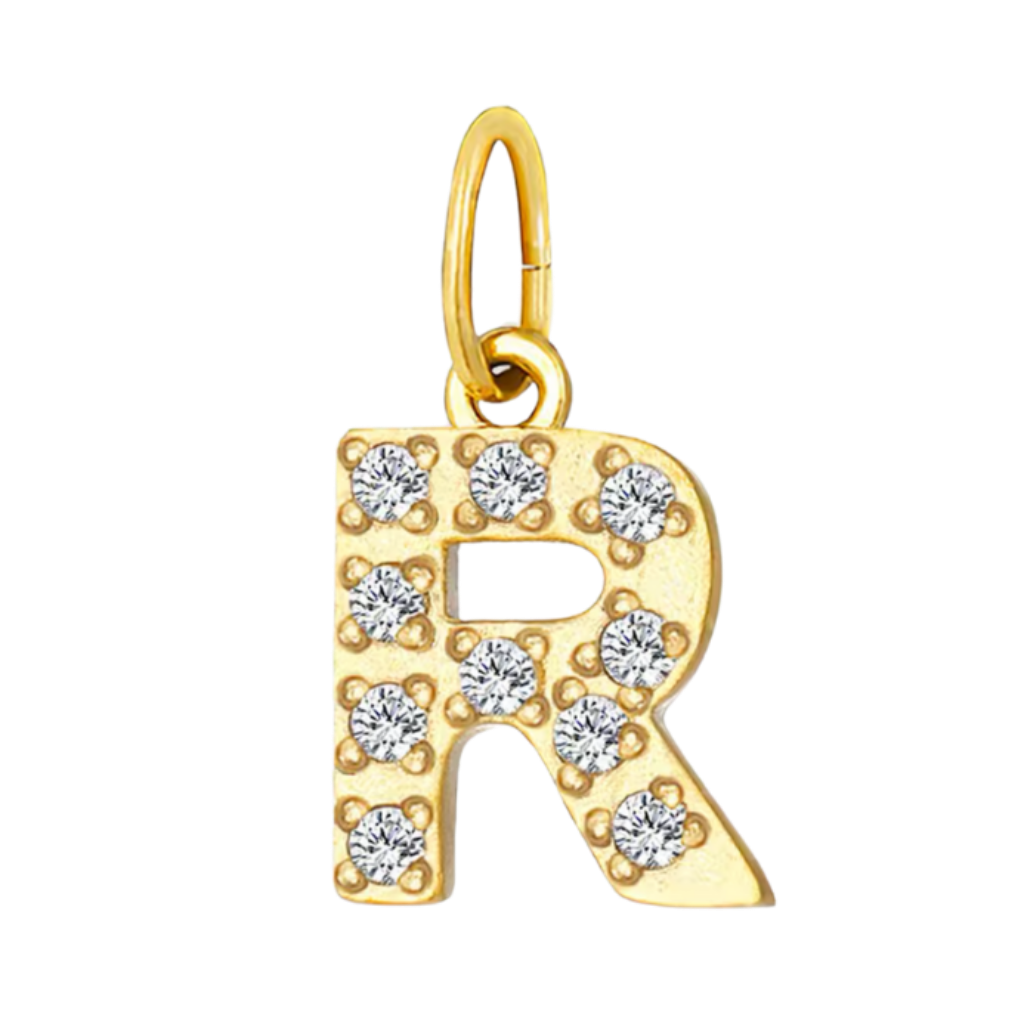 Gold CZ Letter Collection