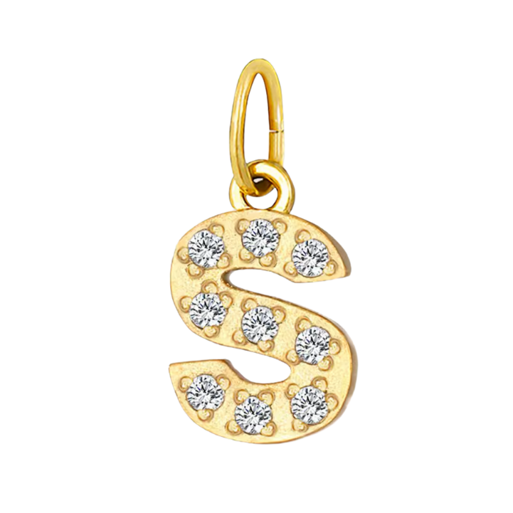 Gold CZ Letter Collection