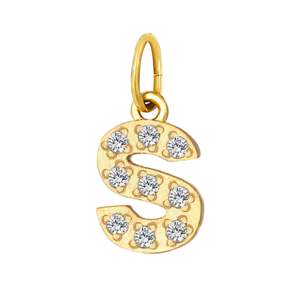 Gold CZ Letter Collection