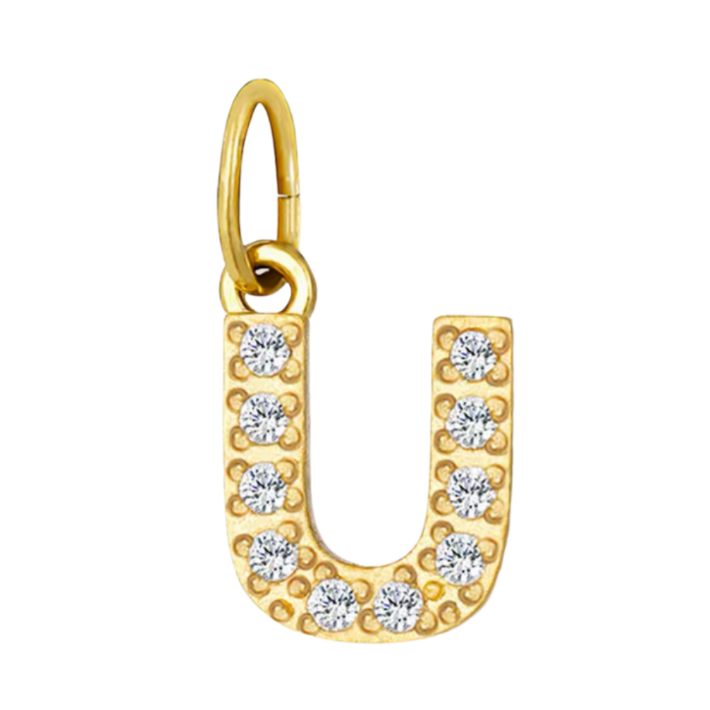 Gold CZ Letter Collection