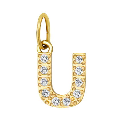 Gold CZ Letter Collection