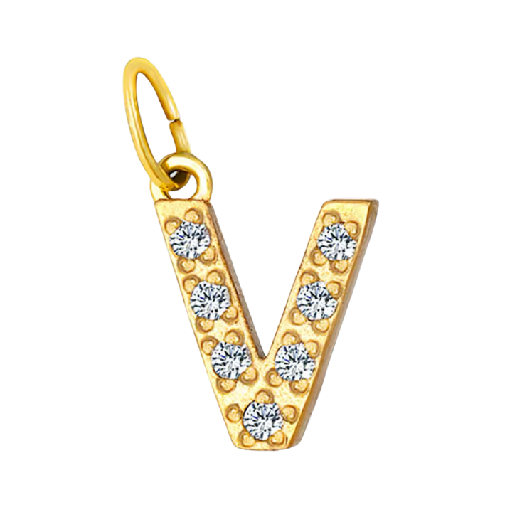 Gold CZ Letter Collection