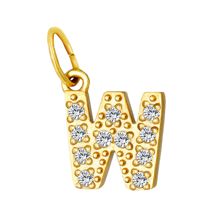 Gold CZ Letter Collection