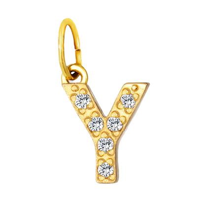 Gold CZ Letter Collection