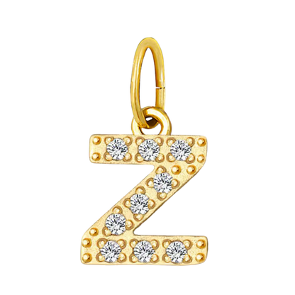 Gold CZ Letter Collection