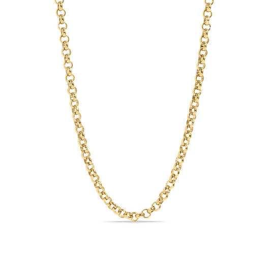 Gold Rolo Chain Necklace