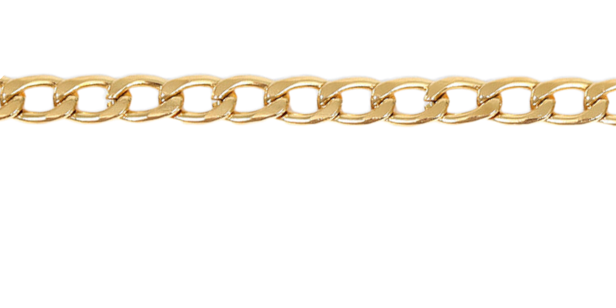 Diamond Cut Curb Chain Necklace