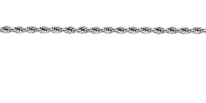Silver Rope Twisted Chain Necklace