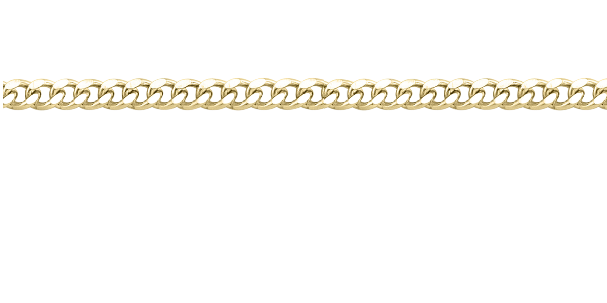 Diamond Cut Curb Chain Necklace