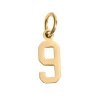 Small Gold Number Sports Collection - 9