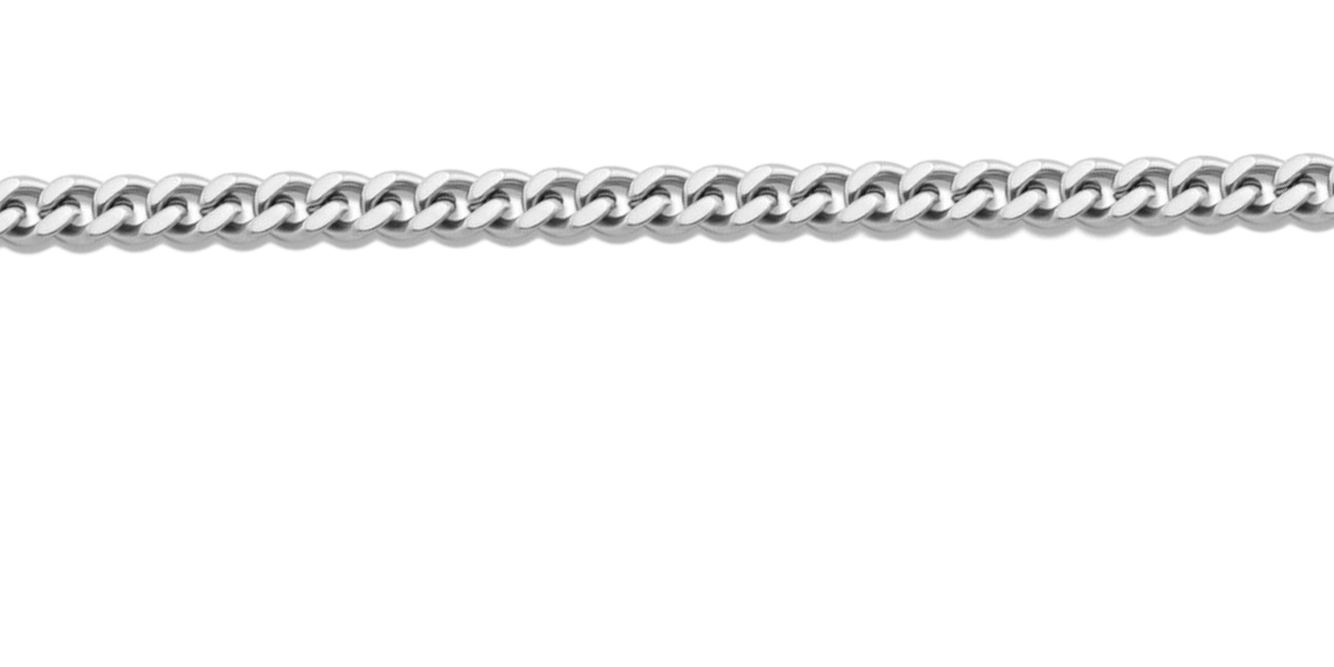 Diamond Cut Curb Chain Bracelet