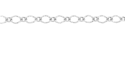 Hammered Oval Chain Necklace