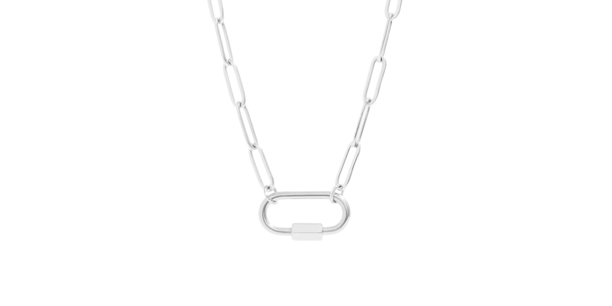 Paperclip Carabiner Necklace - Cluster