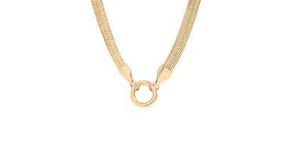 Herringbone Carabiner Necklace - Cluster