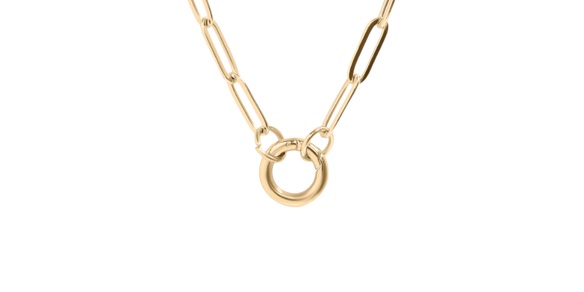 Paperclip Charm Keeper Necklace