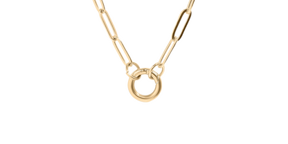 Paperclip Charm Keeper Necklace