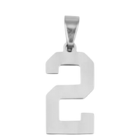 Large Silver Sports Number Collection - 2