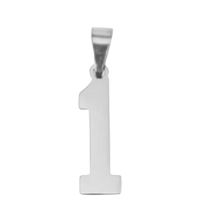 Large Silver Sports Number Collection - 1