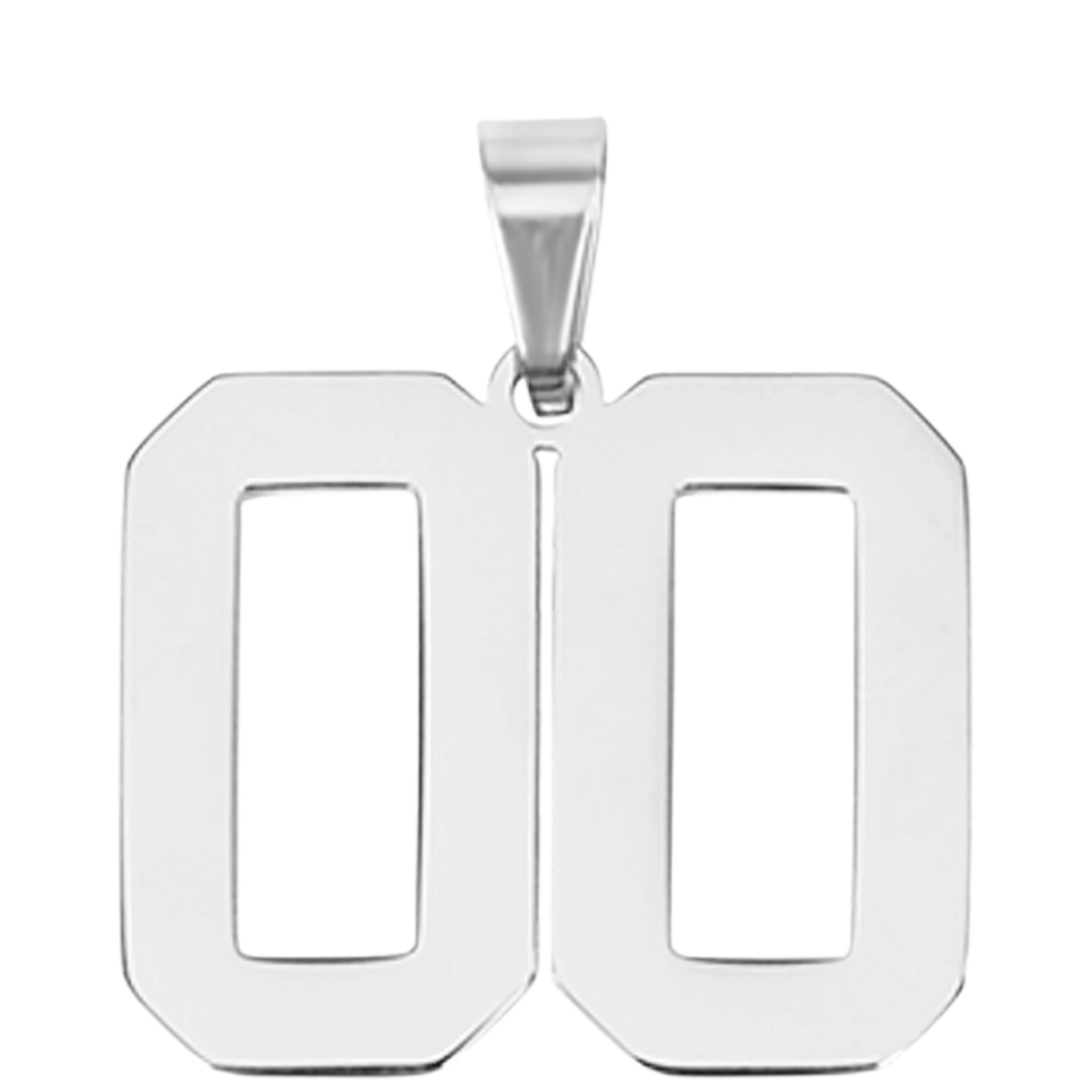Large Silver Sports Number Collection