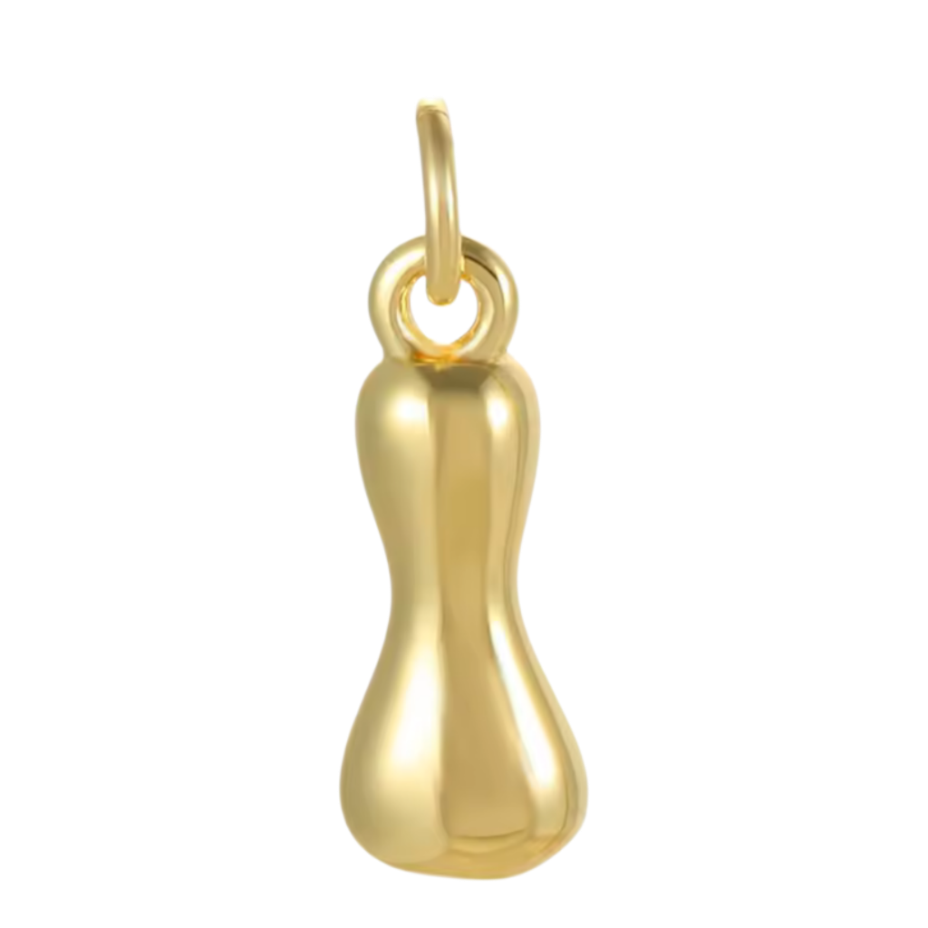 Gold Groovy Bubble Initial Collection