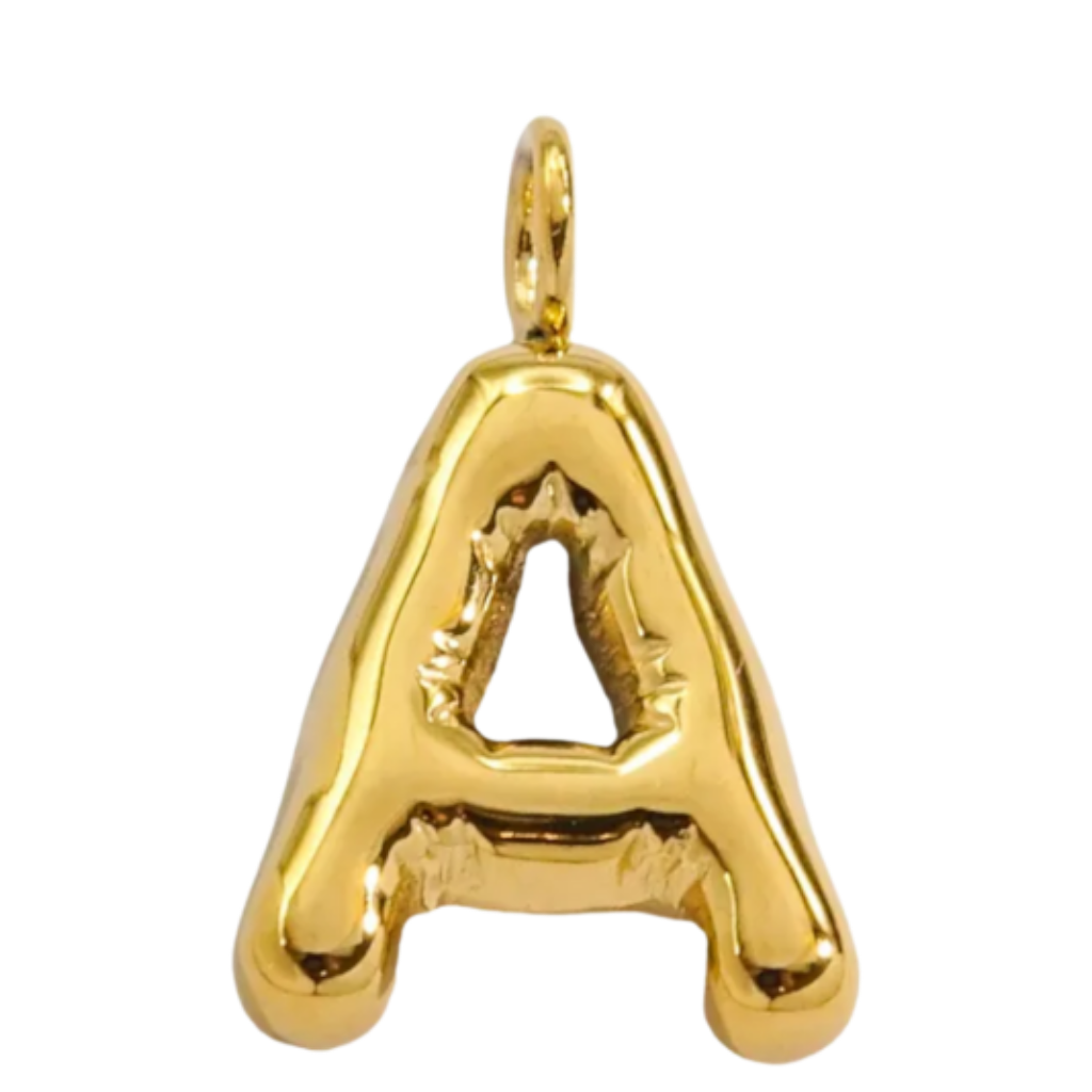 Large Gold Bubble Letter Collection